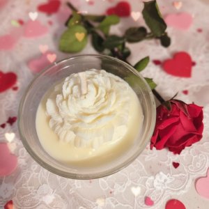 Bougie parfumée fleur 200g